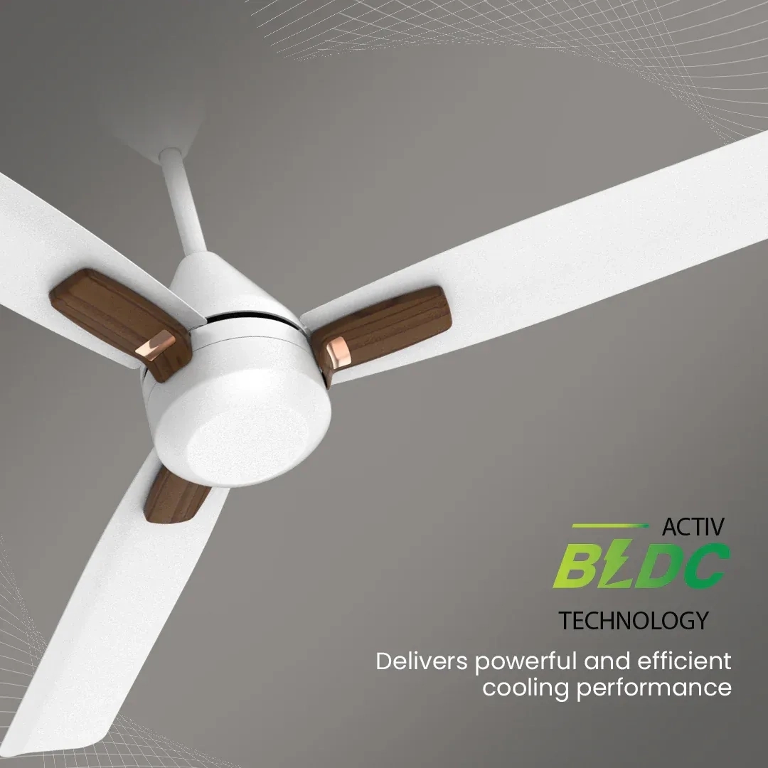Crompton Energion Cromair Plus BLDC Ceiling Fan - Conch Cream by Crompton : Colours available: GhostWhite 13 2