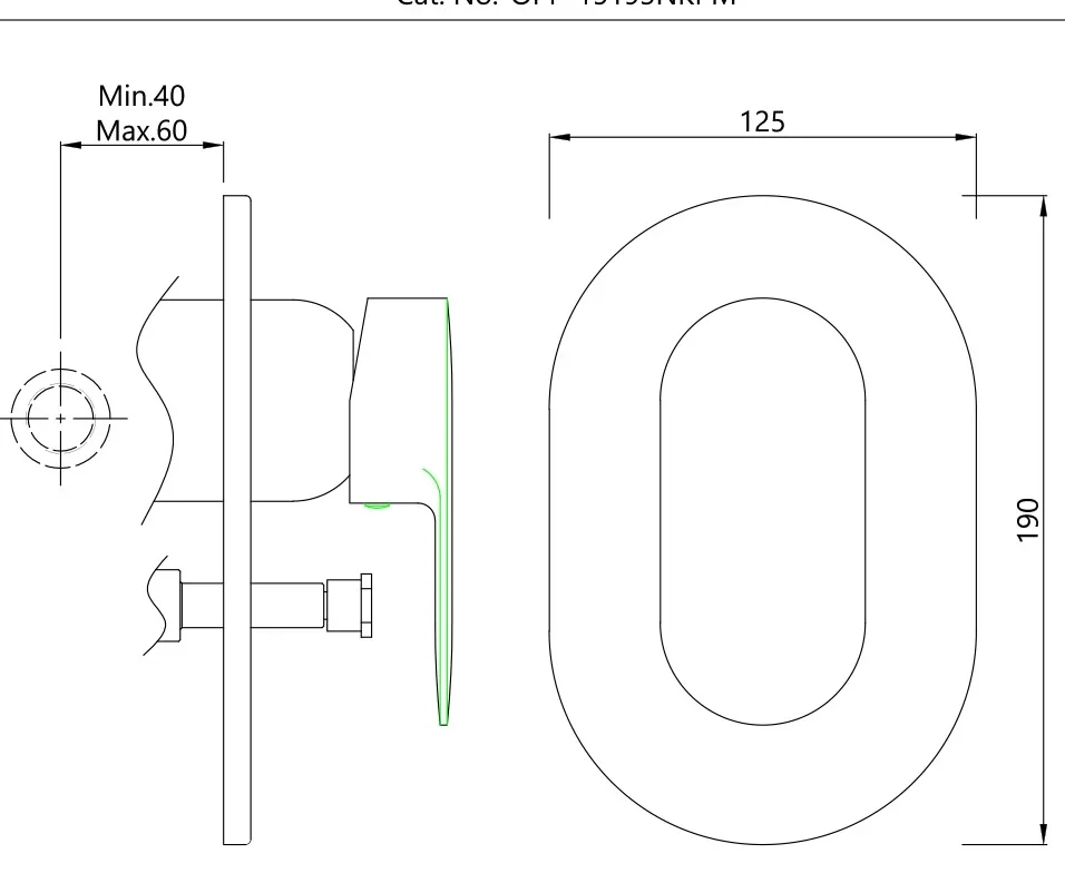 3-Inlet Single Lever Concealed Diverter - Antique Copper - OPP-ACR-15193NKPM by Jaquar : Colours available: AntiqueCopper 1 1