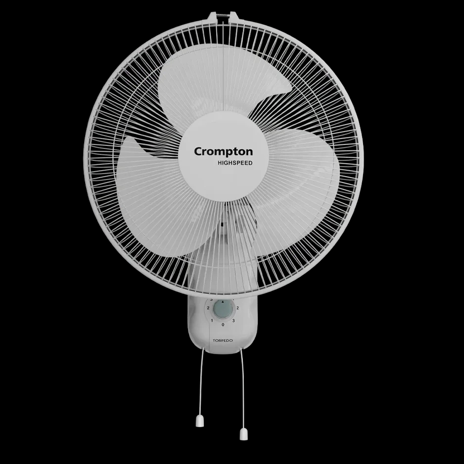 Crompton Highspeed Torpedo Wall Mounted Fan - White by Crompton : Colours available: White