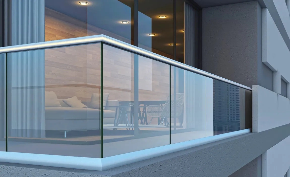 SG 20 CP T Continuous Base Profile Glass Supporting System by S Grip for Balcony, Stairs 5 7