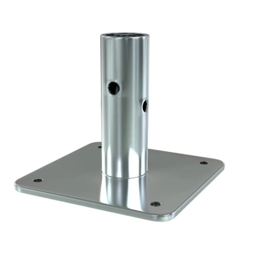 Nirmann Scaffolding Affordable Stainless Steel Industrial Scaffolding Base Plate For Long-Lasting Support by Nirmann Scaffolding : Colours available: Chrome