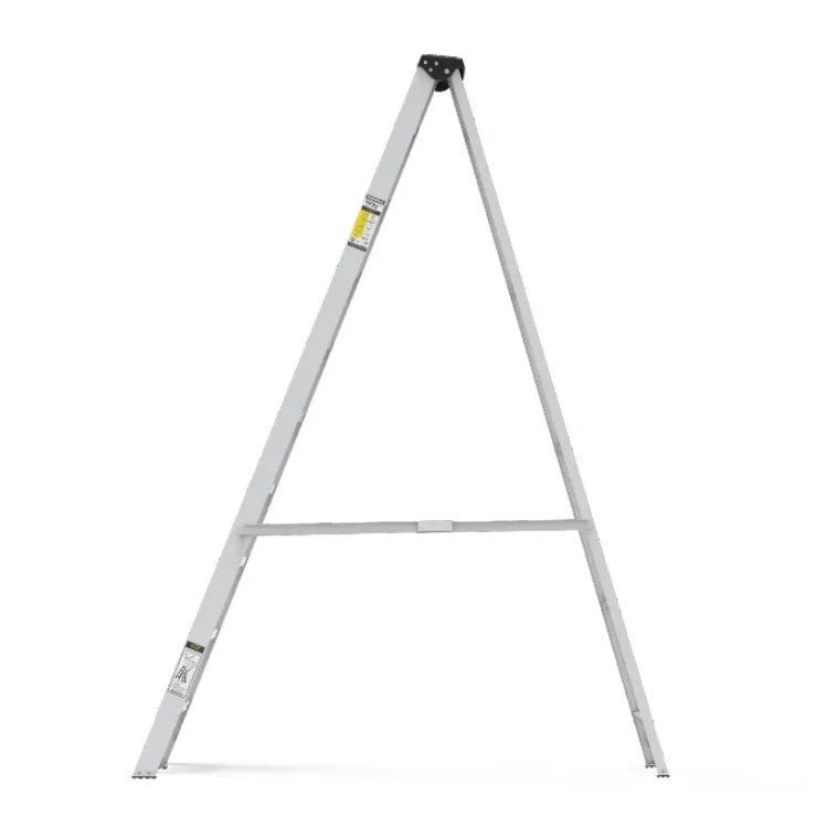 Youngman Y-Access Aluminum Single Side Self Supporting Ladder AL4 Tread-300 by Y Equipment Services : Colours available: Chrome 5 5