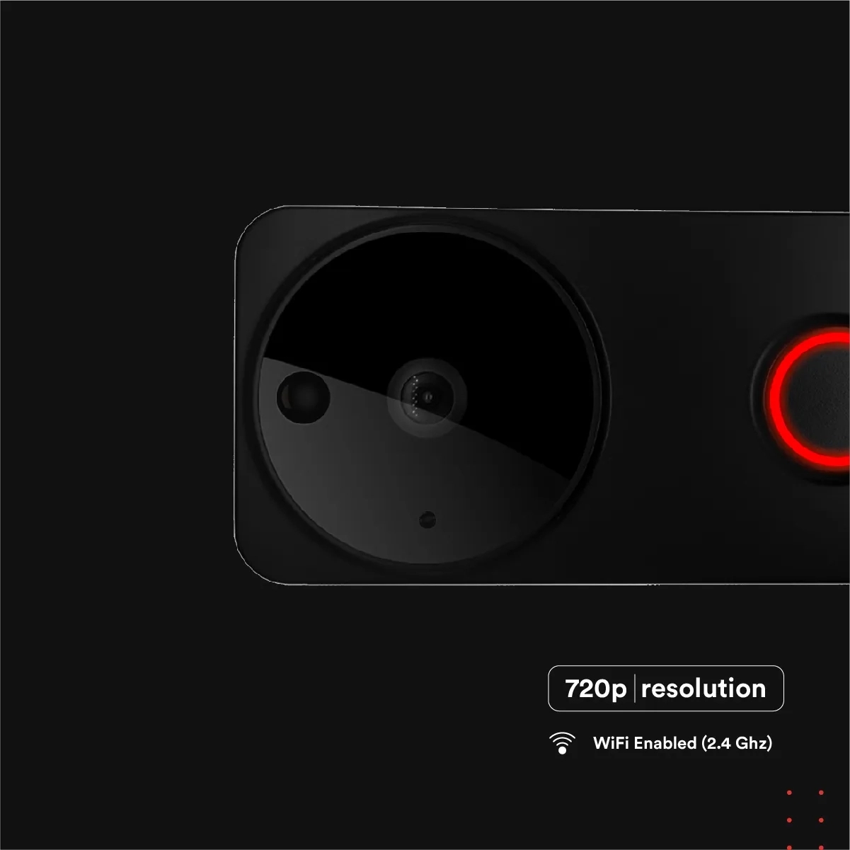Zunpulse Smart Doorbell (Black) by Zunpulse : Colours available: Black 3 3