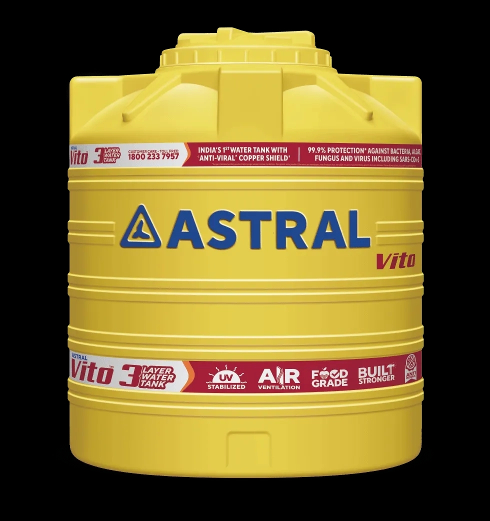 Astral Vito 3 Layer Water Tank with Anti-Viral Copper Shield - A832302XXSB by Astral Pipes for Commercial, Industrial, Residential : Colours available: Multicolour 1 1
