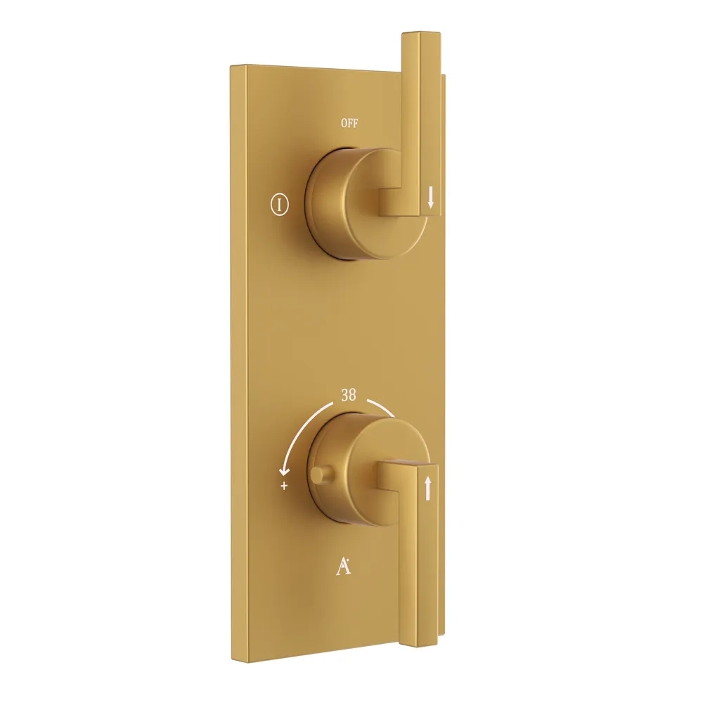 Artize Concealed Thermostat - Gold Matt PVD - LIN-GMP-71681N