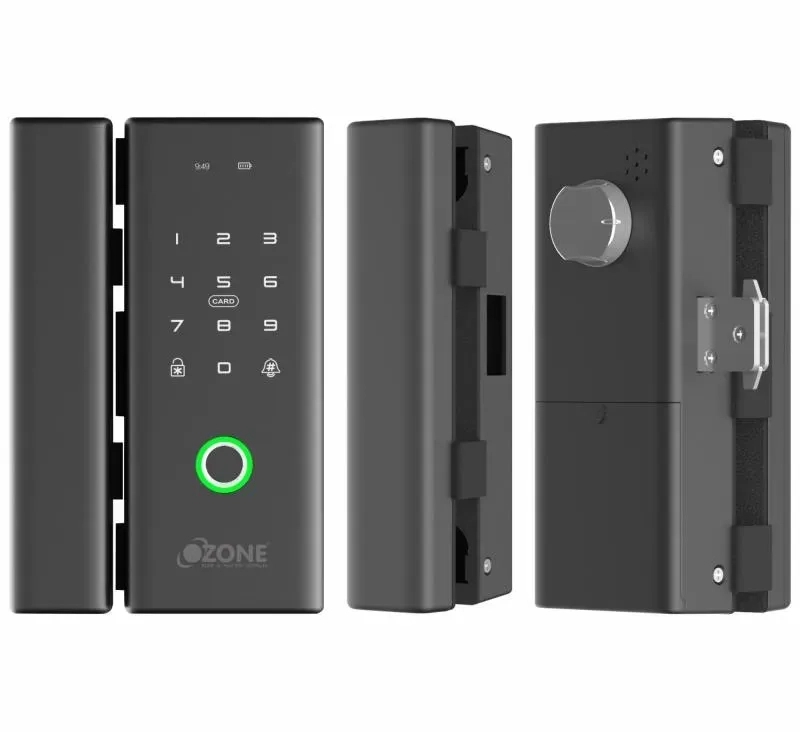 Ozone Smart Wi-Fi Lock for Wooden Doors by Ozone for Bedroom, Office : Colours available: Black 2 1