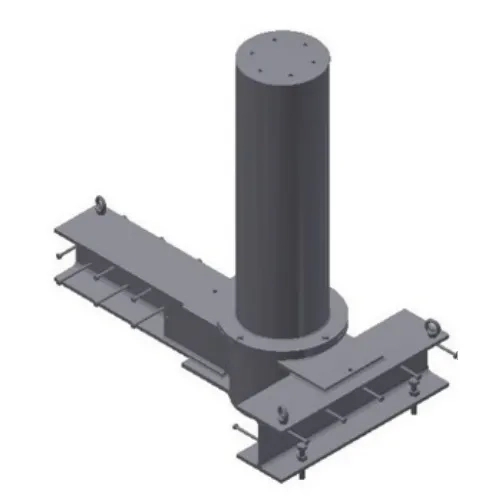 Secure K8 Shallow Mounted Fixed Bollard (M40) - Arjuna 8 (Shallow 8) by Secure : Colours available: Grey