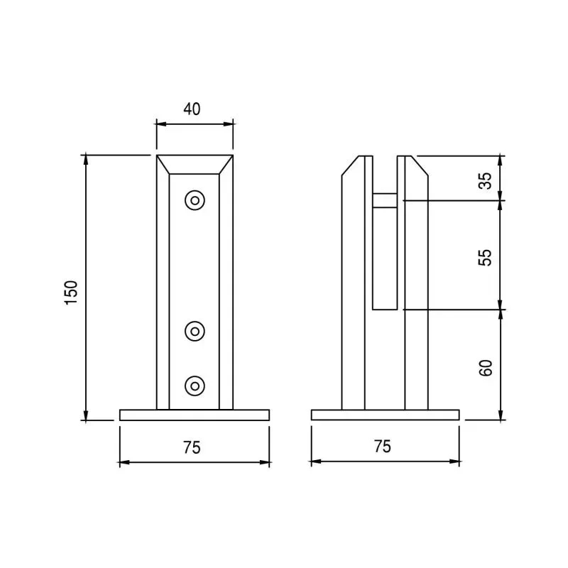Ozone Spigot - OZRSP-CS-150X40MM SSS by Ozone for Residential, Commercial, Interior & Exterior : Colours available: Silver 3 1