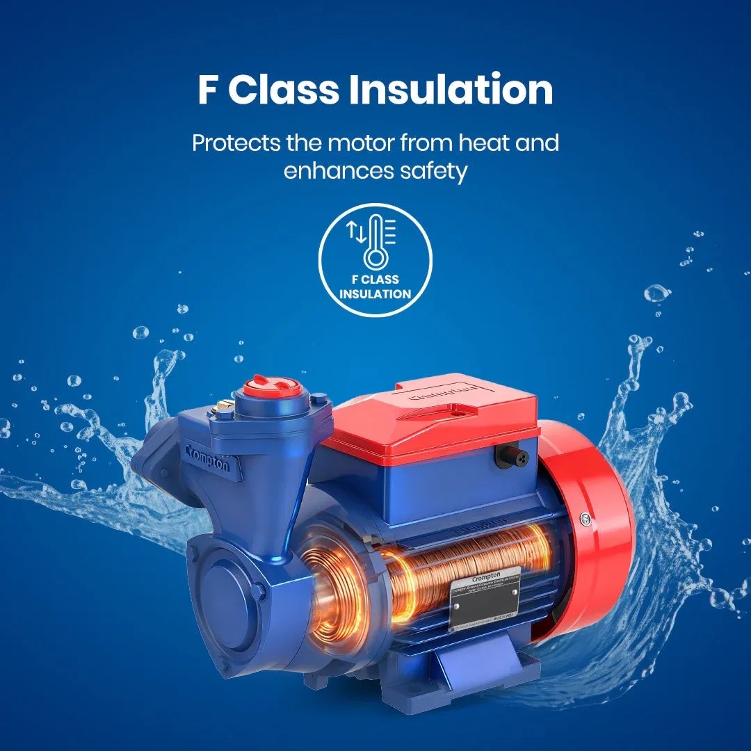 Crompton ELITE PLUS I - Mini Self Priming Regenerative Pump 1 HP - Agricultural Pump by Crompton : Colours available: DarkBlue, IndianRed 3 2