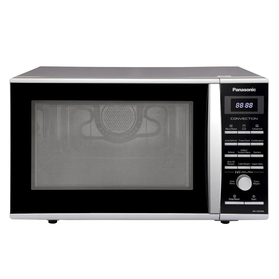 Panasonic 27L Convection Microwave Oven (NN-CD674MFDG, Silver, Rotisserie, Crispy Tawa, Magic Grill, Zero Oil Recipes) by Panasonic : Colours available: Grey 8 1