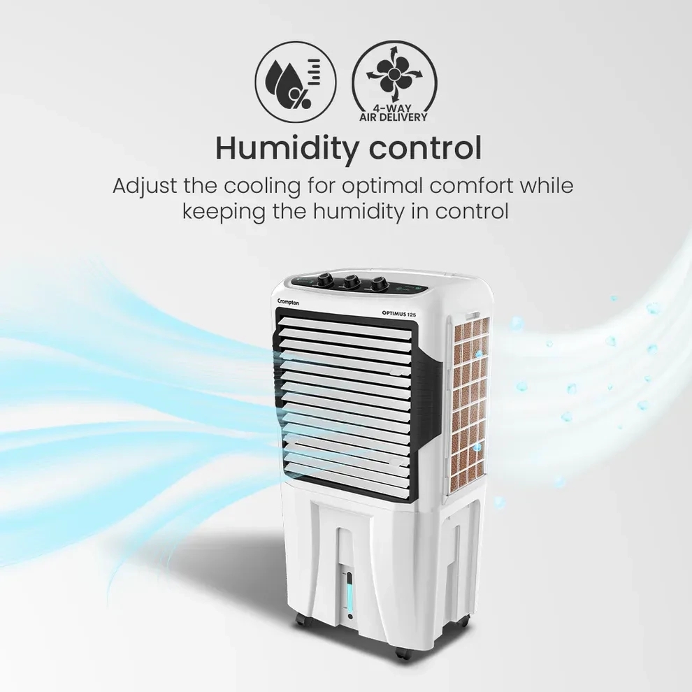 Crompton Optimus Air Cooler - 125-L by Crompton : Colours available: Black, White 9 3