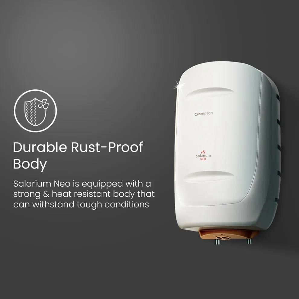 Crompton Solarium Neo, 2000W Storage Water Heater - 10-L by Crompton : Colours available: Ivory 4 3