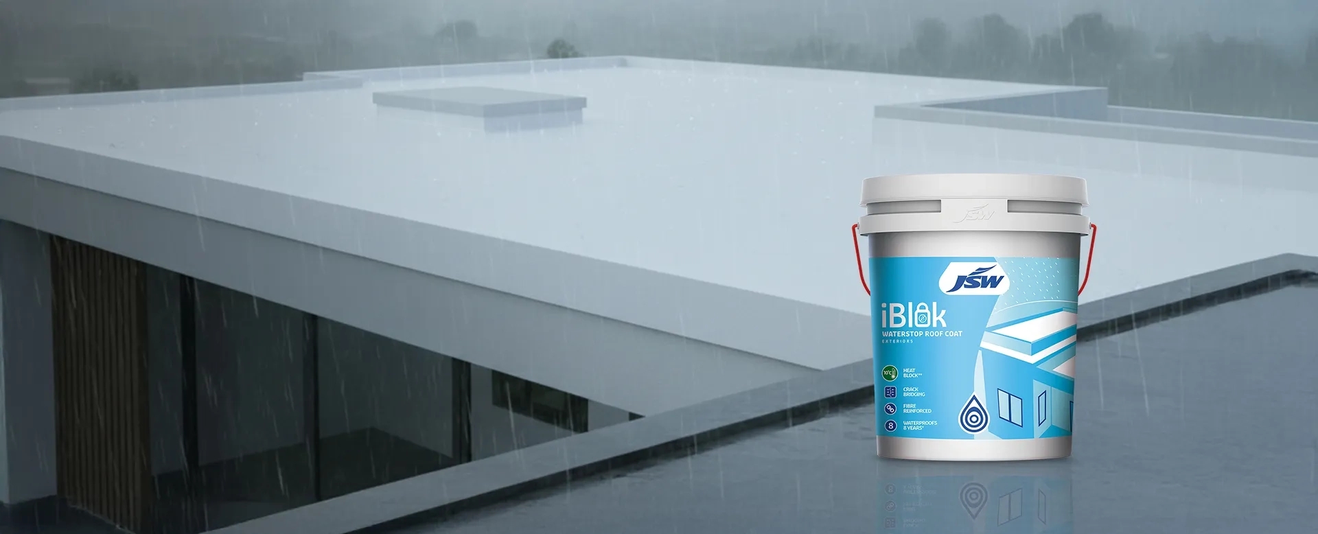 JSW Paints iBlok Waterstop Roof coat - Exterior by JSW Paints for Roof