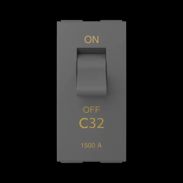 GM Modular Switches MCB AA 1 115 – Graphite Magnesia by GM Modular for Industrial, Home : Colours available: Graphite
