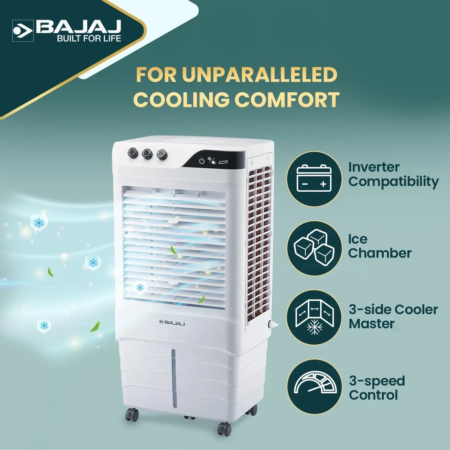 Bajaj DMH Neo - Air Cooler 90L by Bajaj : Colours available: White 6 3