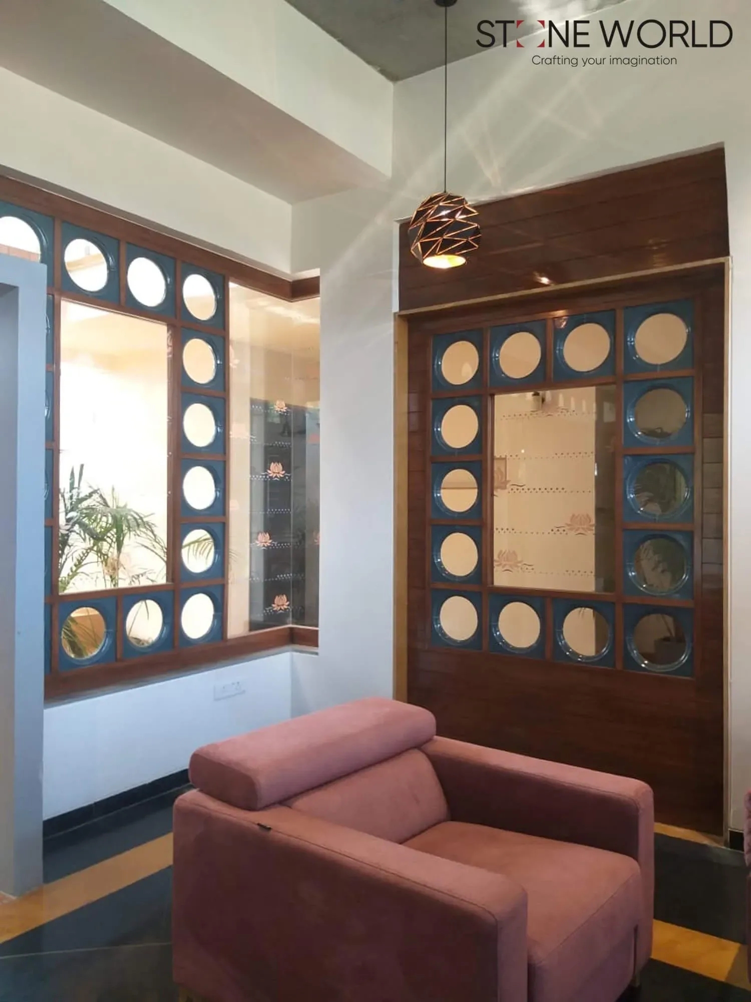 Stone World Glazed Ceramics - Where Art Meets Durability by Stone World : Colours available: WoodyBrown, DarkBlue 1 2