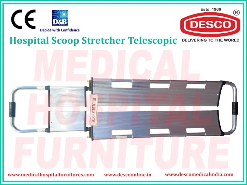 Desco Scoop Stretcher Telescopics by Desco : Colours available: Silver