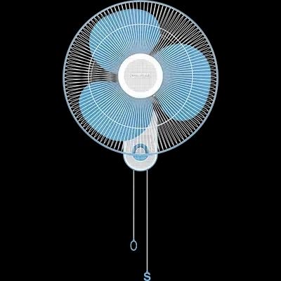 Polycab Aery Wall Fan - Sky Blue by Polycab : Colours available: SkyBlue