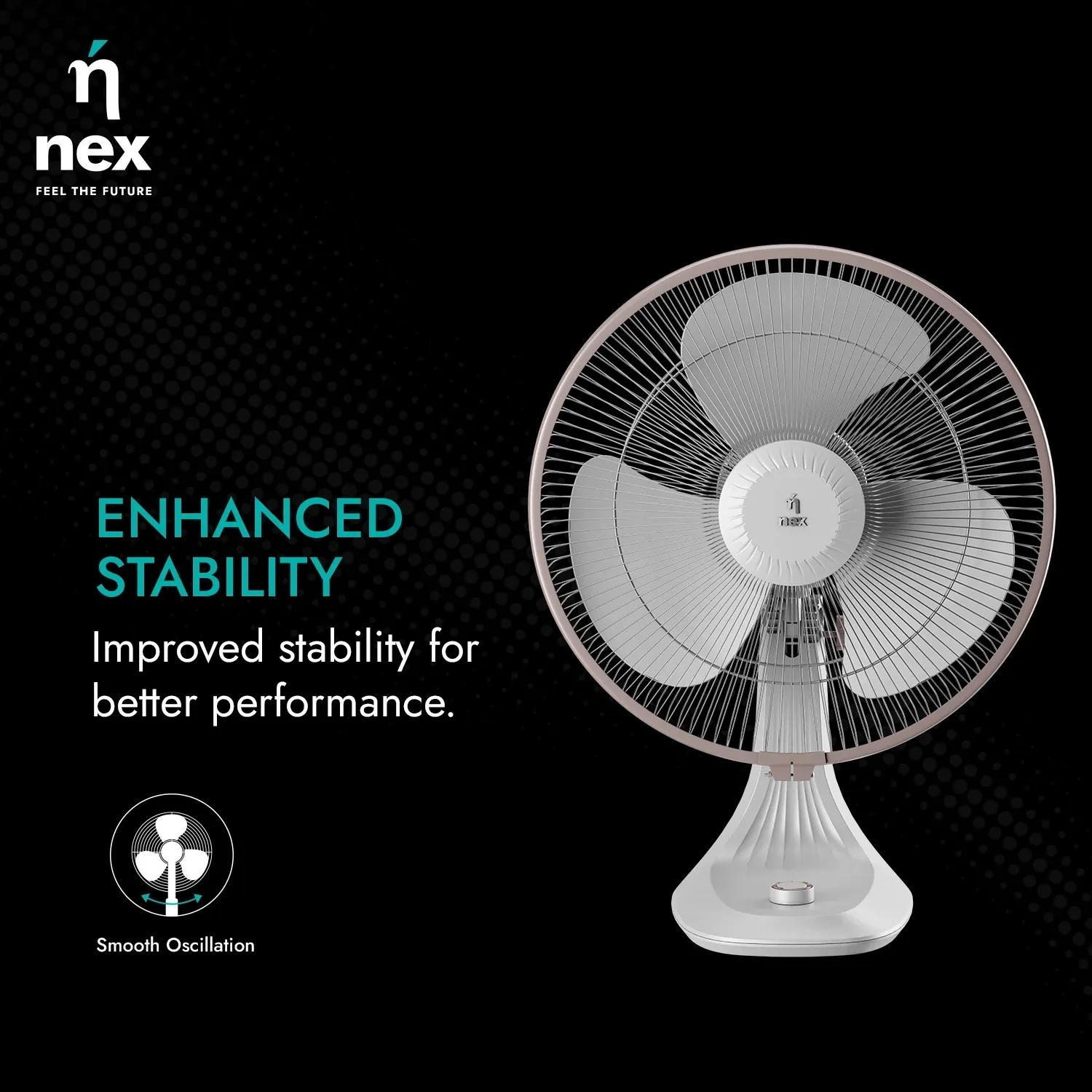 Bajaj NEX Glyde A5 Table - White by Bajaj : Colours available: White 9 2
