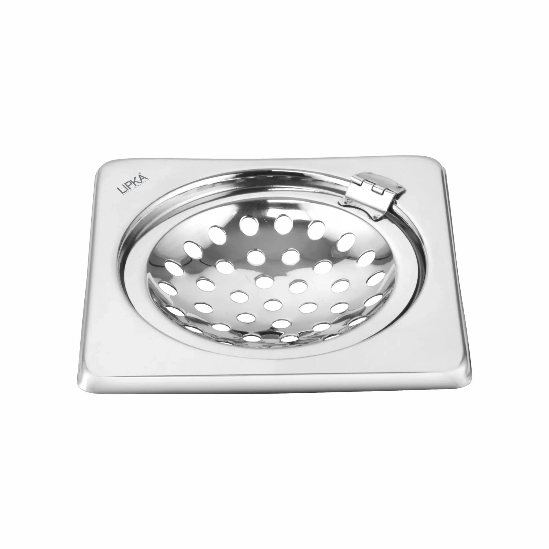 Lipka Eon Square Floor Drain with Hinge (5 x 5 Inches)