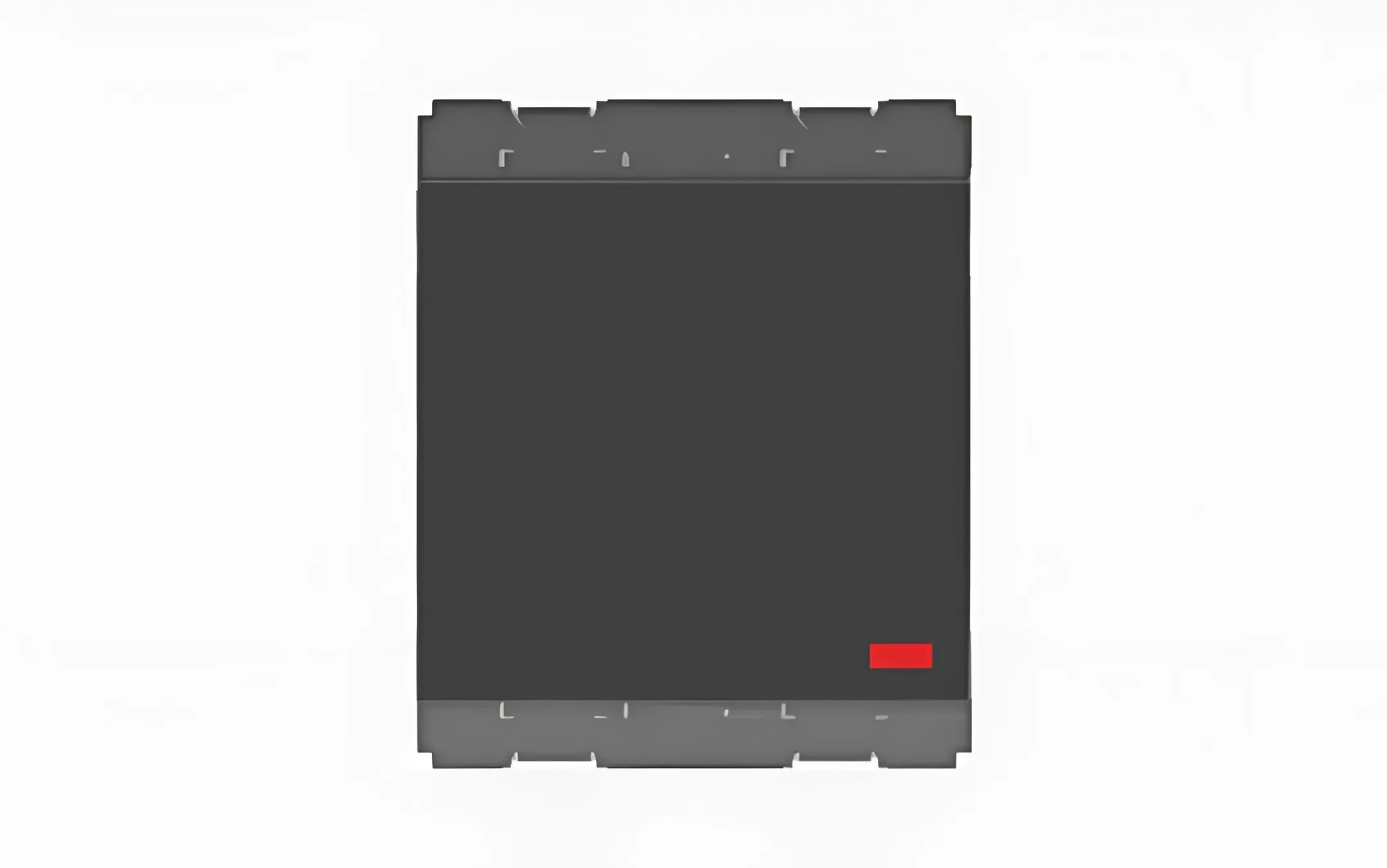 Norisys Charcoal Black Palm Switch 6A One-Way Single Pole with Indicator - 2 Module by Norisys : Colours available: Black