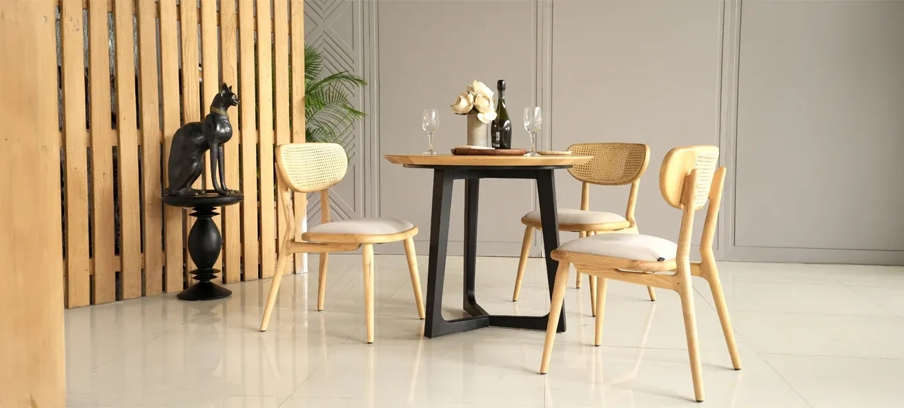 Alankaram Aria - Teak Dining Chair by Alankaram : Colours available: Green 1 4