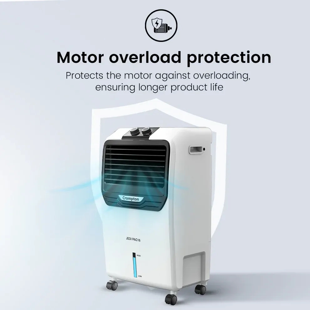 Crompton Jedi PAC Air Cooler - 16-L by Crompton : Colours available: Black, White 10 3