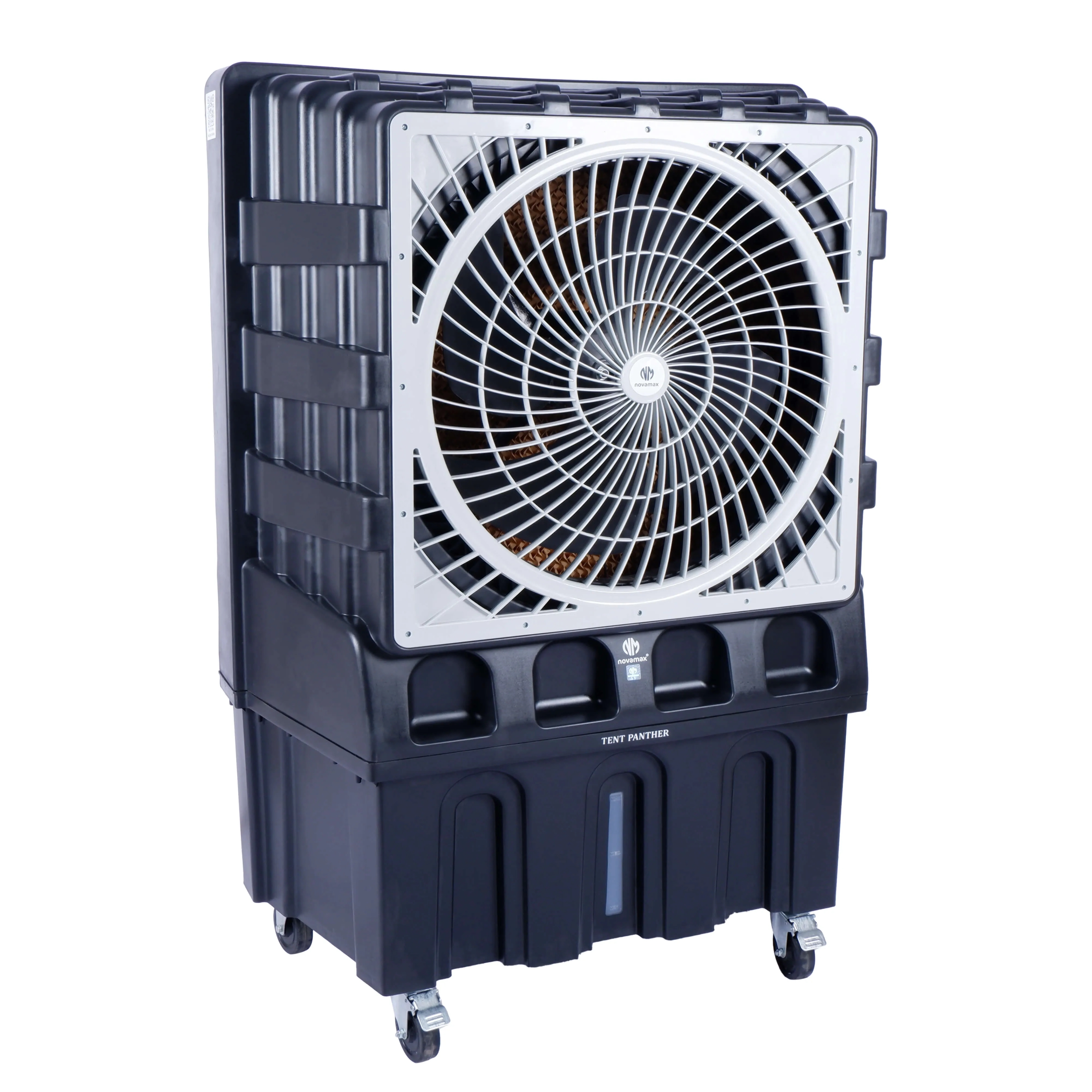 Novamax 150 L Commercial Air Cooler (Grey, Tent Panther for Hall/Banquet/Commercial Space, Powerful Air Throw of 175 Ft.) by Novamax : Colours available: MidnightBlue 1 2