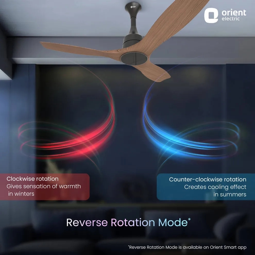 Aerosense Smart BLDC Ceiling Fan by Orient Electric : Colours available: RosyBrown 1 3