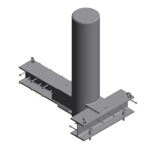 Secure K4 Shallow Mounted Fixed Bollard (M30) - Arjuna 4 (Shallow 4) by Secure : Colours available: Grey