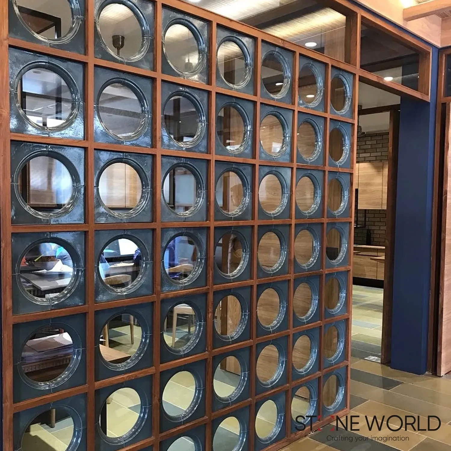 Stone World Glazed Ceramics - Where Art Meets Durability by Stone World : Colours available: WoodyBrown, DarkBlue 3 1