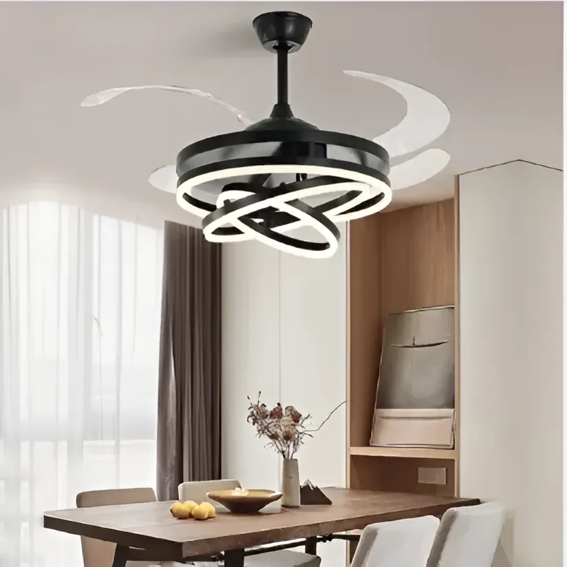 Glimmora Lustro Chandelier Ceiling Fan With Remote Control by Glimmora 12 2