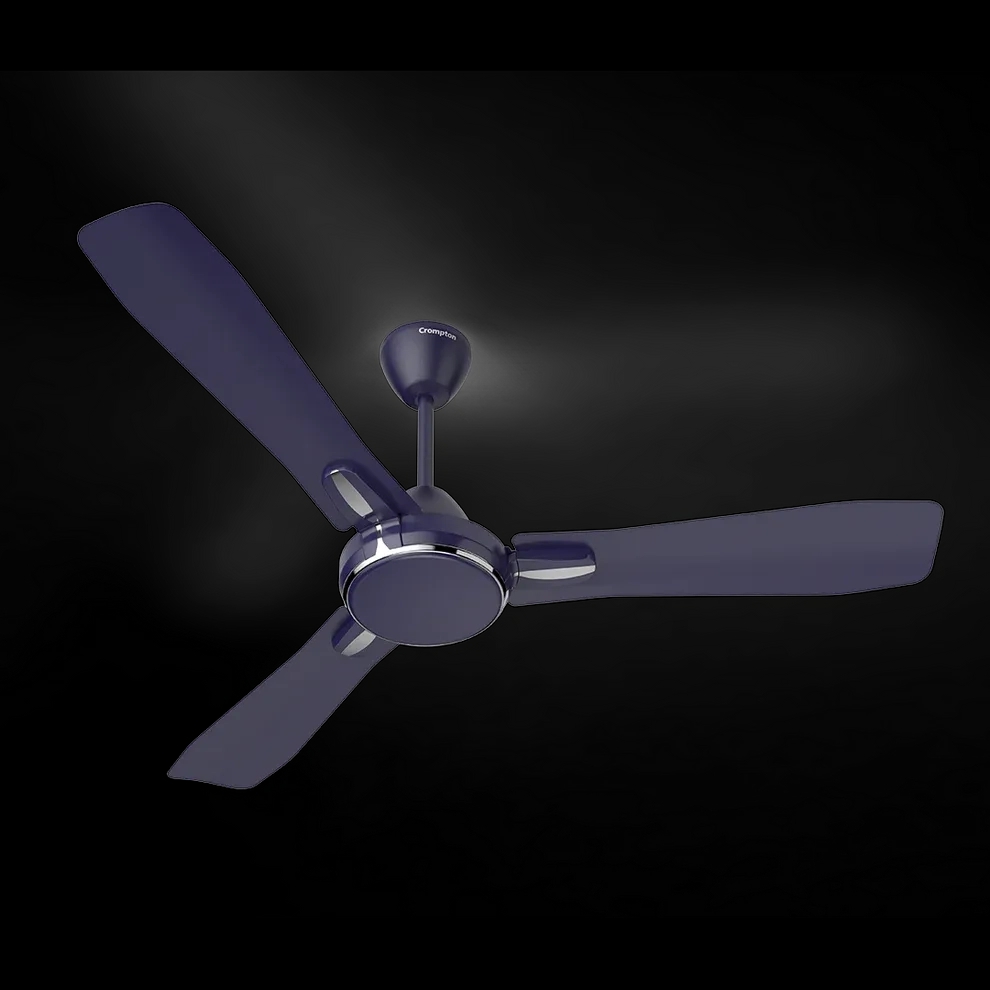 Crompton Premion Festo| Ceiling Fan - 55 Watts - Metallic Blue by Crompton : Colours available: MediumPurple