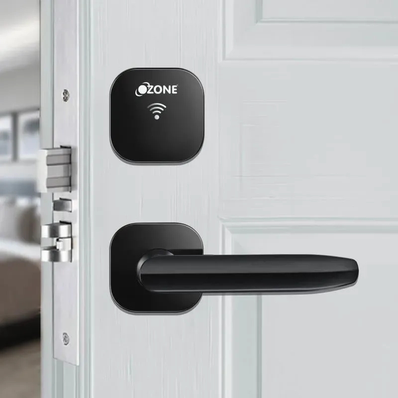Ozone IDS & Opera Software Based Hotel Lock - Black Matt by Ozone for Hotel, Resort : Colours available: Black