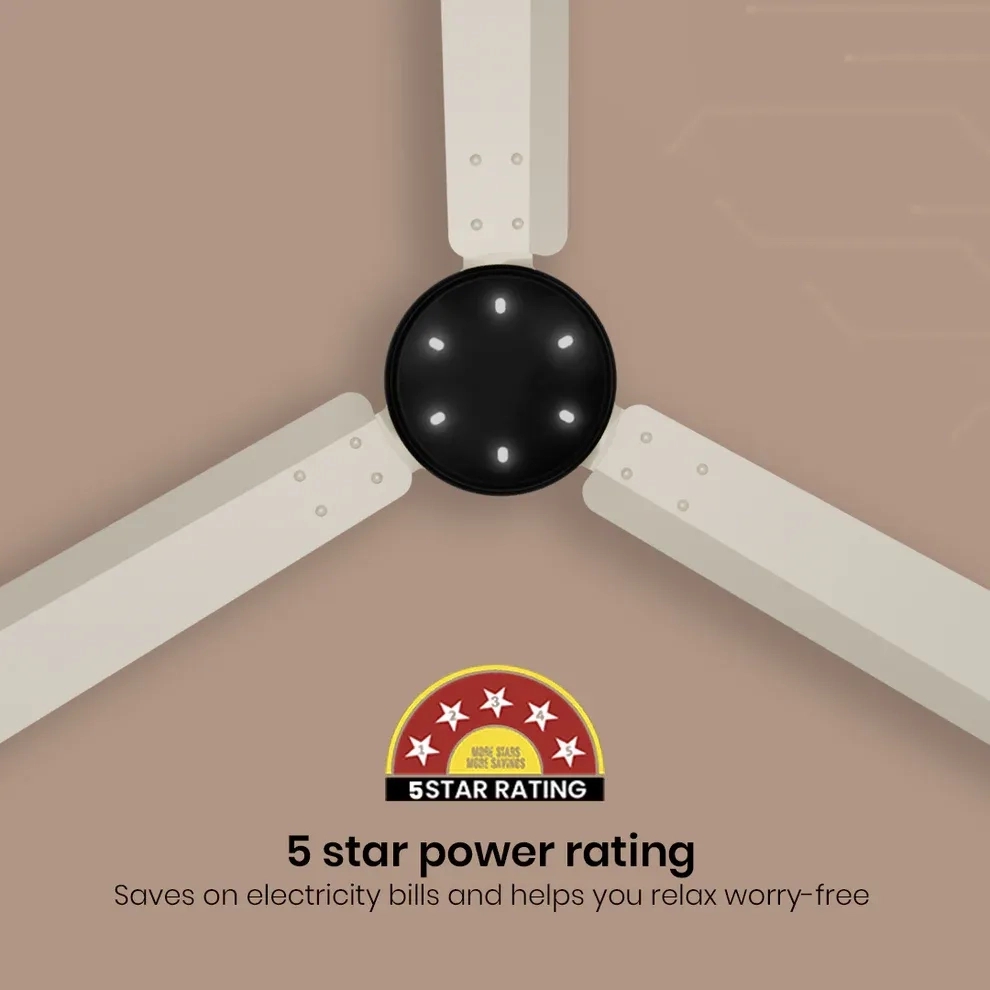 Crompton Energion NITEO BLDC Ceiling Fan - Ivory Black by Crompton : Colours available: Ivory 13 6