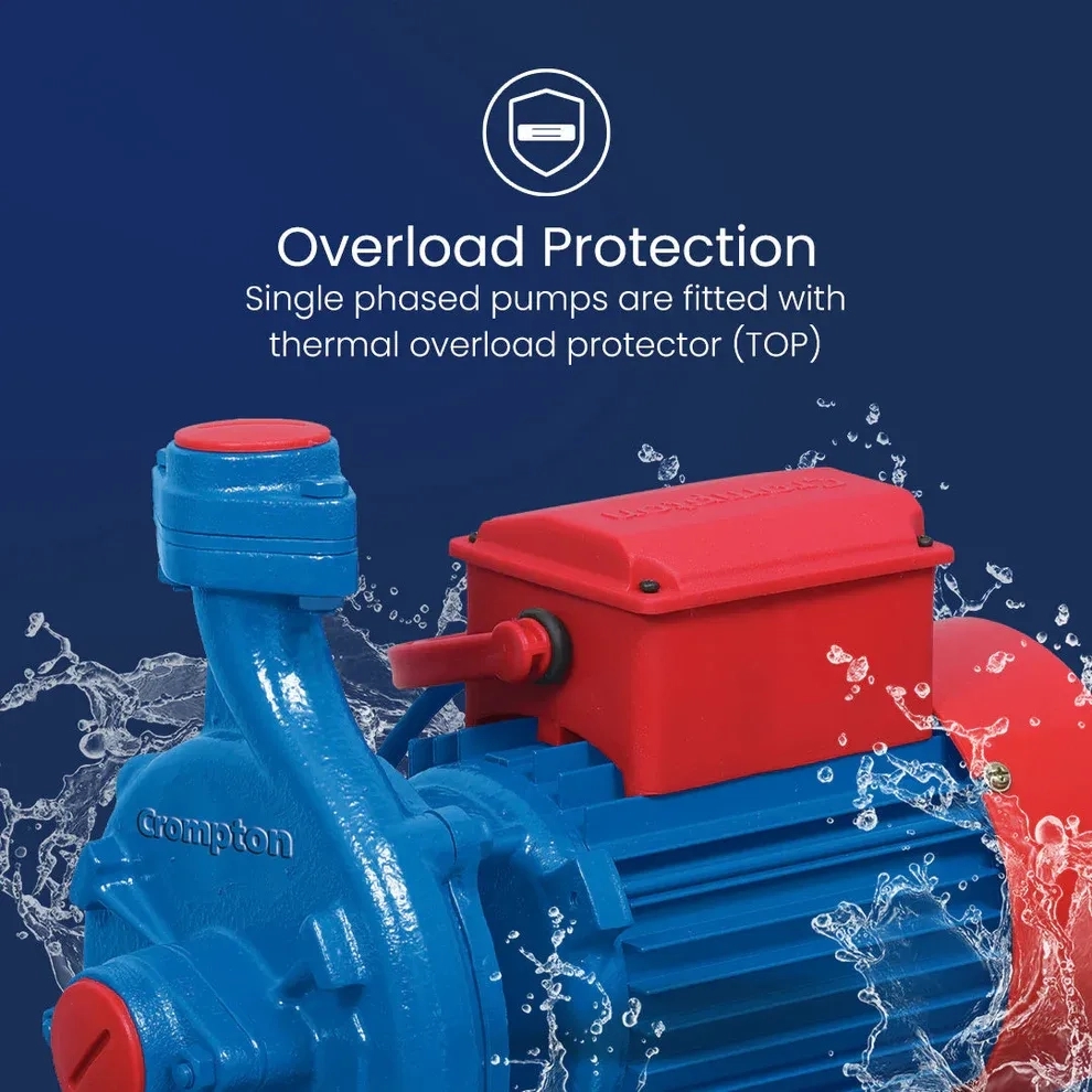 Crompton MAD052(1PH)Y-21+ (Agricultural Pump) by Crompton : Colours available: Blue, Red 5 4