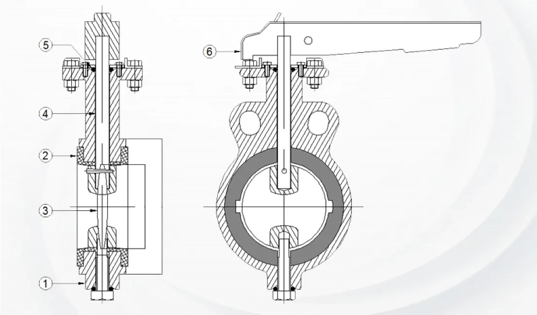 Valson Butterfly Valves Hand Lever Operated by Valson : Colours available: Black 1 1
