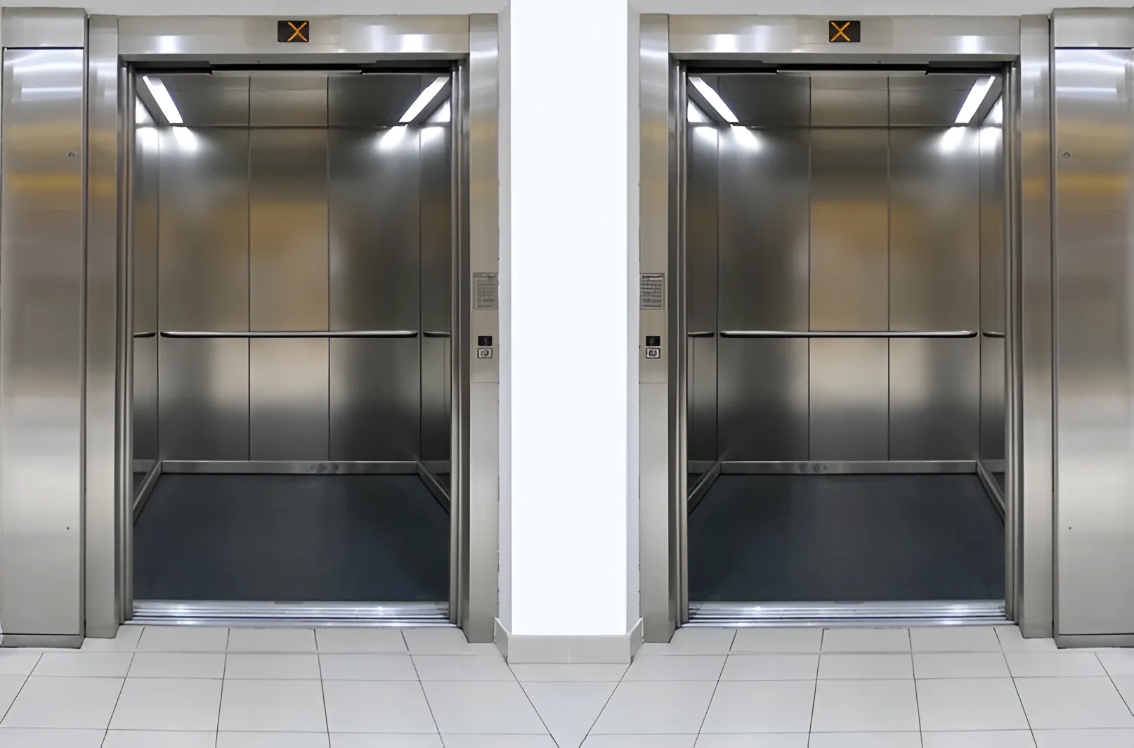Haryana Lifts Passenger Elevators by Haryana Lifts : Colours available: Chrome 1 1