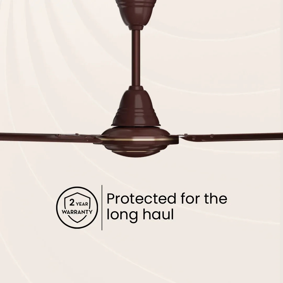 Crompton Surebreeze Brizair| Ceiling Fan - Brown by Crompton : Colours available: Brown 8 4