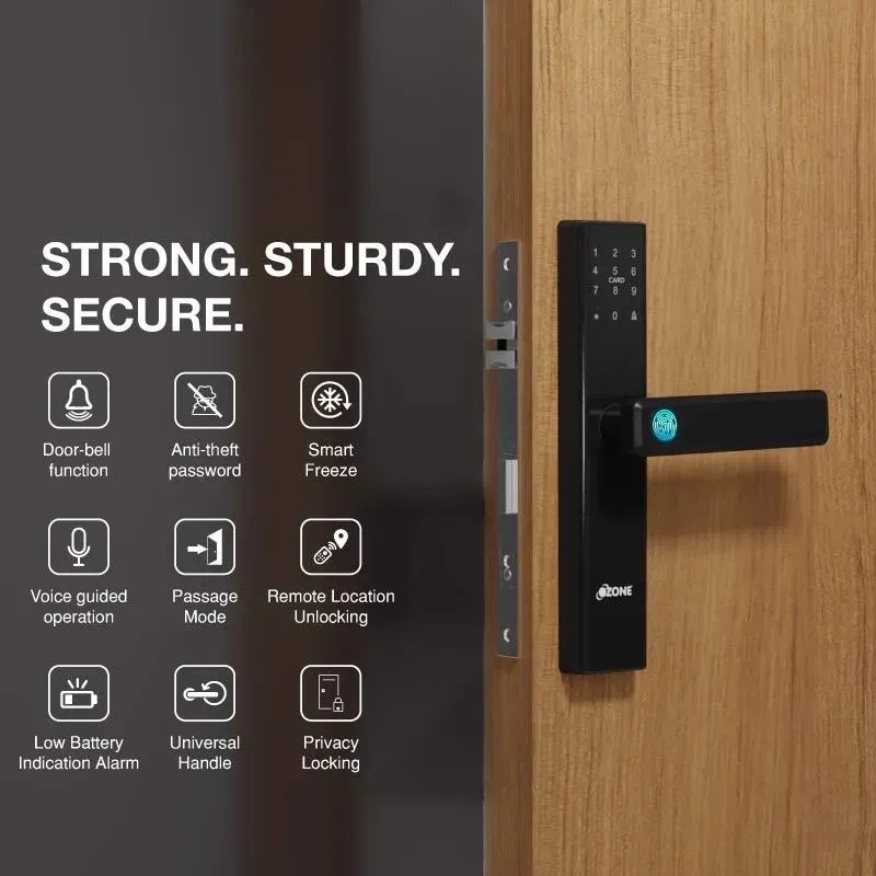 Ozone Smart Wi-Fi Internal Lock for Wooden & Metal Doors by Ozone 2 1