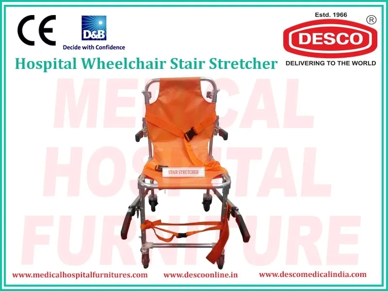 Desco Wheelchair Stair Stretchers by Desco : Colours available: Orange