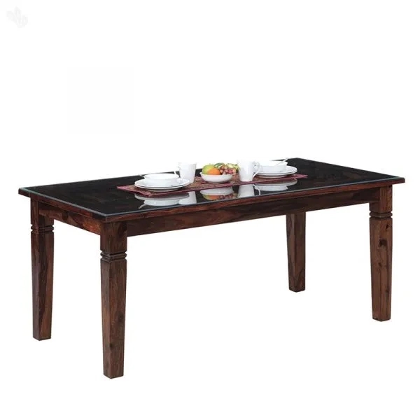 Natural Living Strip Six seater Wooden Dining Table (175 X 90 X 77)