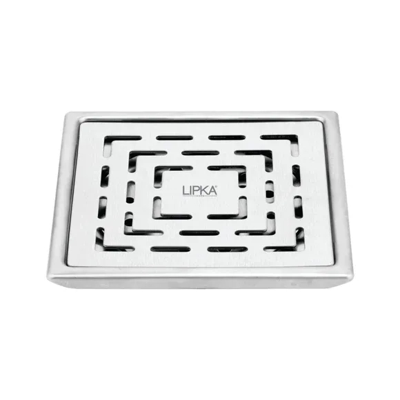 Lipka Charlie Deluxe Square Floor Drain (6 x 6 Inches)