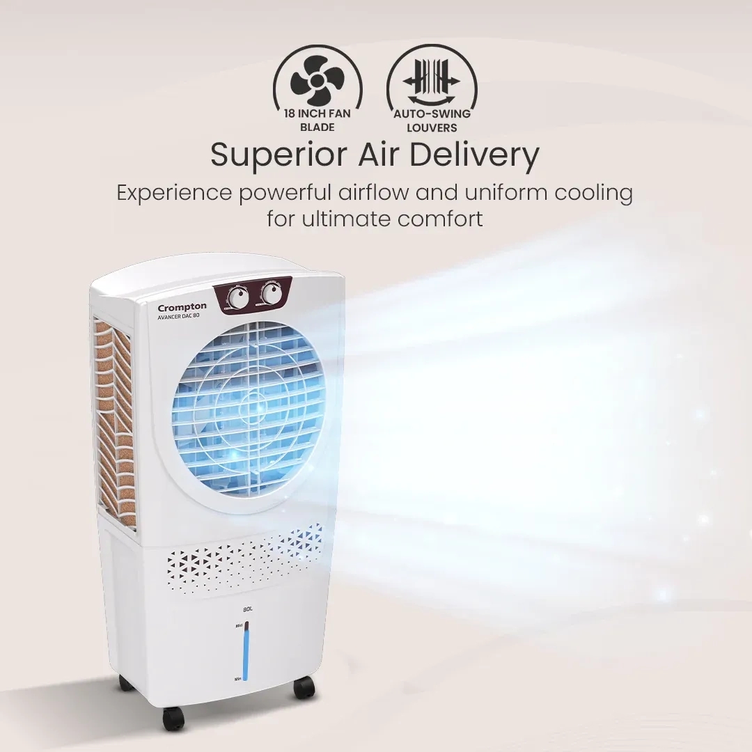 Crompton Avancer Dac Air Cooler - 80-L by Crompton : Colours available: White 11 6
