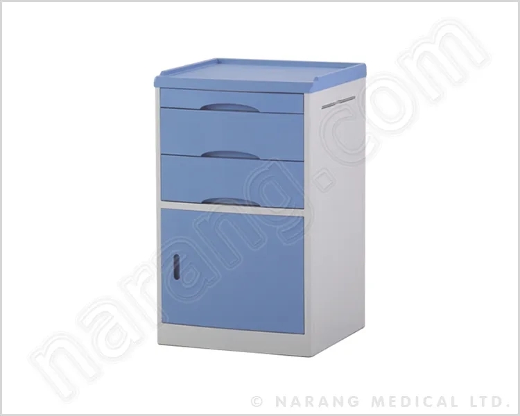 Narang Medical HF1942 : Bedside Cabinet ...ABS Top by Narang Medical Limited : Colours available: CornflowerBlue, WhiteSmoke