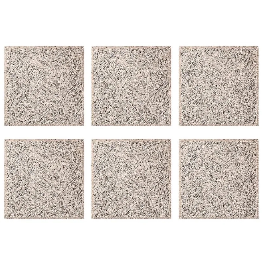 Nankarrow WoodWeave™ Premium 2' x 2' Wood Wool Acoustic Panels in Thickness 15 mm by Nankarrow : Colours available: Beige 5 1