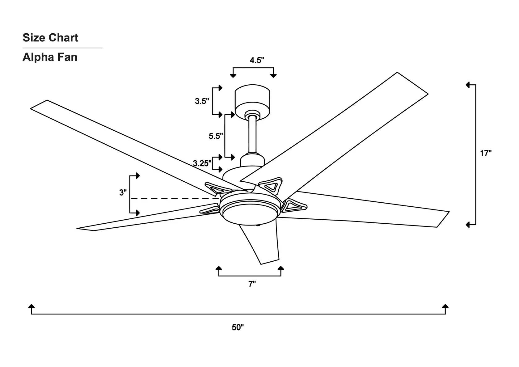 TheFanStudio Alpha Ceiling Fan by The Fan Studio : Colours available: Brown 3 5