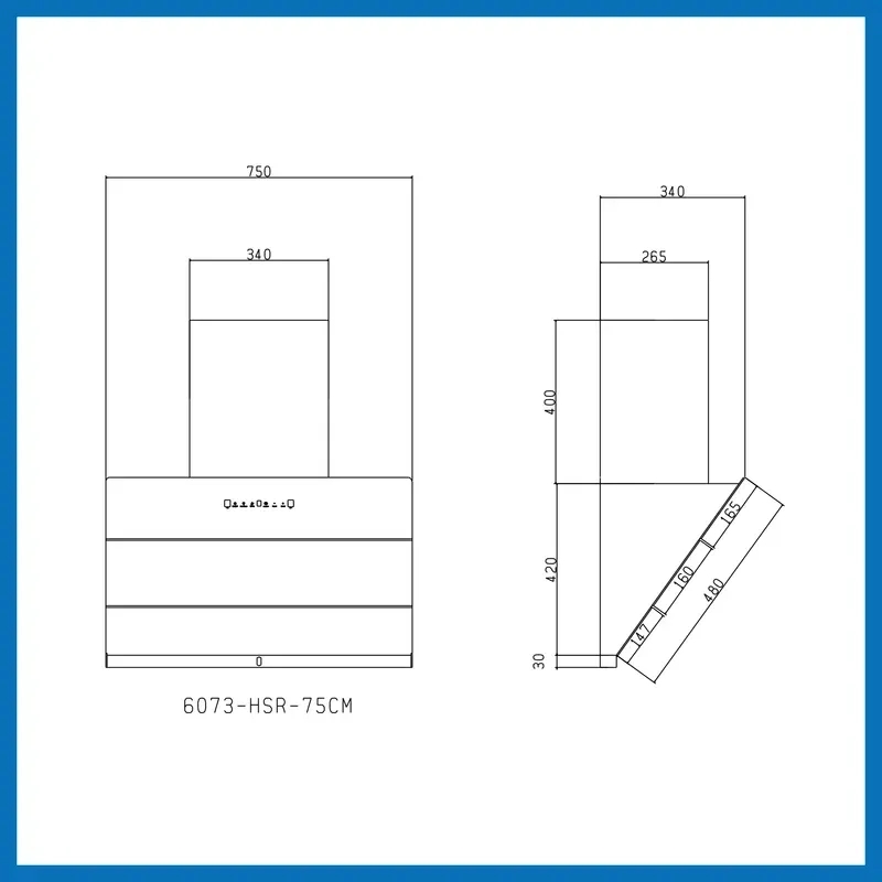 Glen Auto Clean Matt Glass Chimney Filter-less with Heat Sensor, BLDC Motor 1600 m³/h - 60/75/90cm (CH6073HSRMGAC) 8