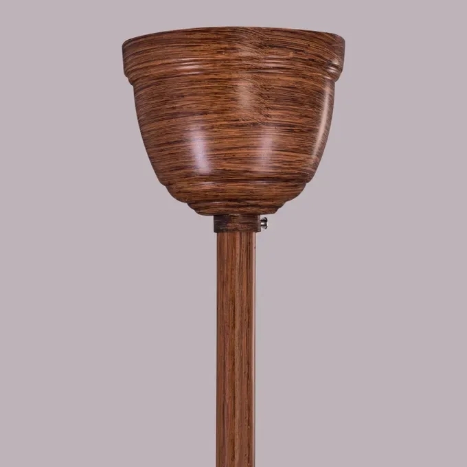 TheWhiteTeak Monday Miracle (168 cm Span, Teak Finish Metal Body, Teak Finish ABS Blades) 3 Color LED With Remote Control Ceiling Fan by White Teak : Colours available: Brown 8 8