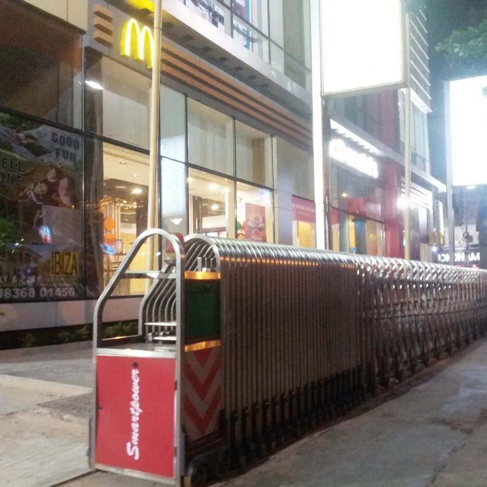 Smart Power Motorised Retractable Gates by Smartpower : Colours available: Silver
